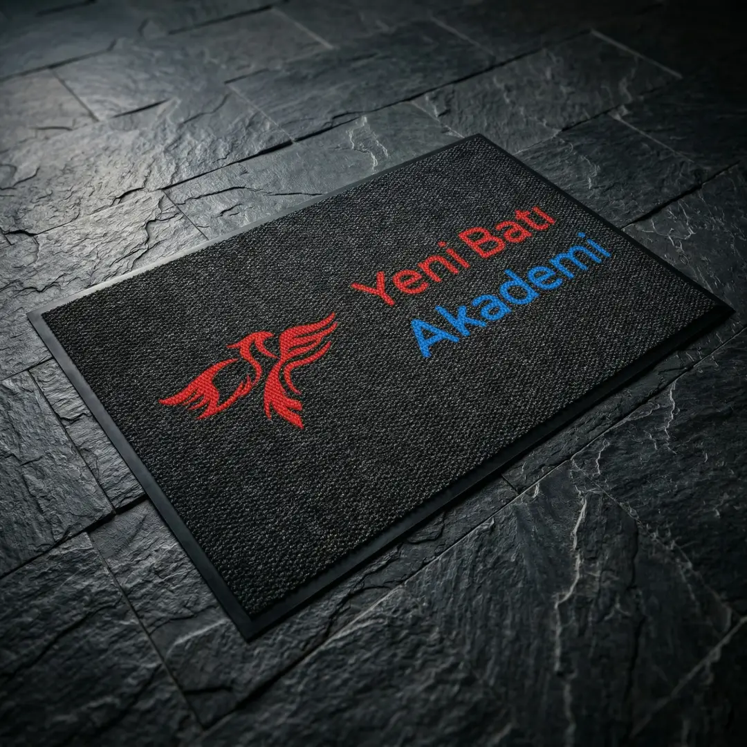 YENİ BATI AKADEMİ Ofis Logolu Paspas 80 x 120 cm