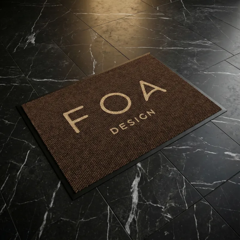 Tasarım Ofisi Logolu Paspas: Foa Design 70x100