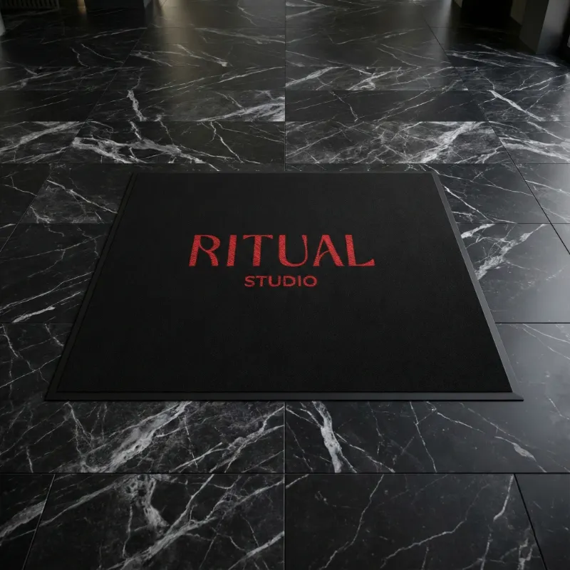 Yoga Salonu Logolu Paspas: Ritual Studio 120x140