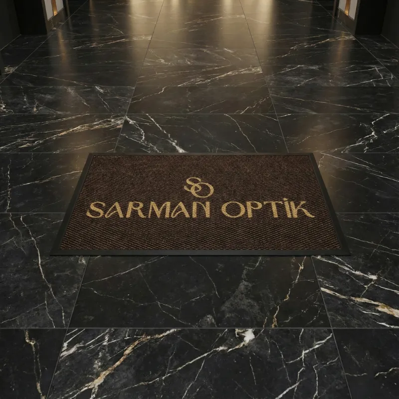 Gözlükçü Logolu Paspas | Sarman Optik 60x100